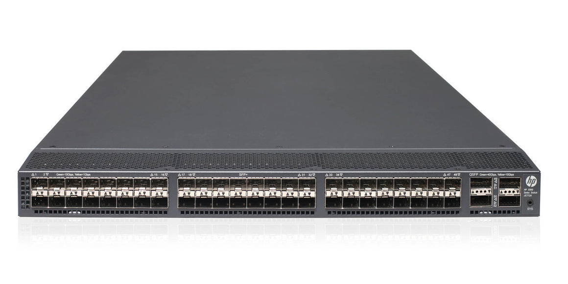 HPE managed switch with 48x SFP+ and 4x 40GbE QSFP+ ports