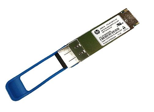 HPE qsfp-40g-sr-bd fiber optic transceiver front view